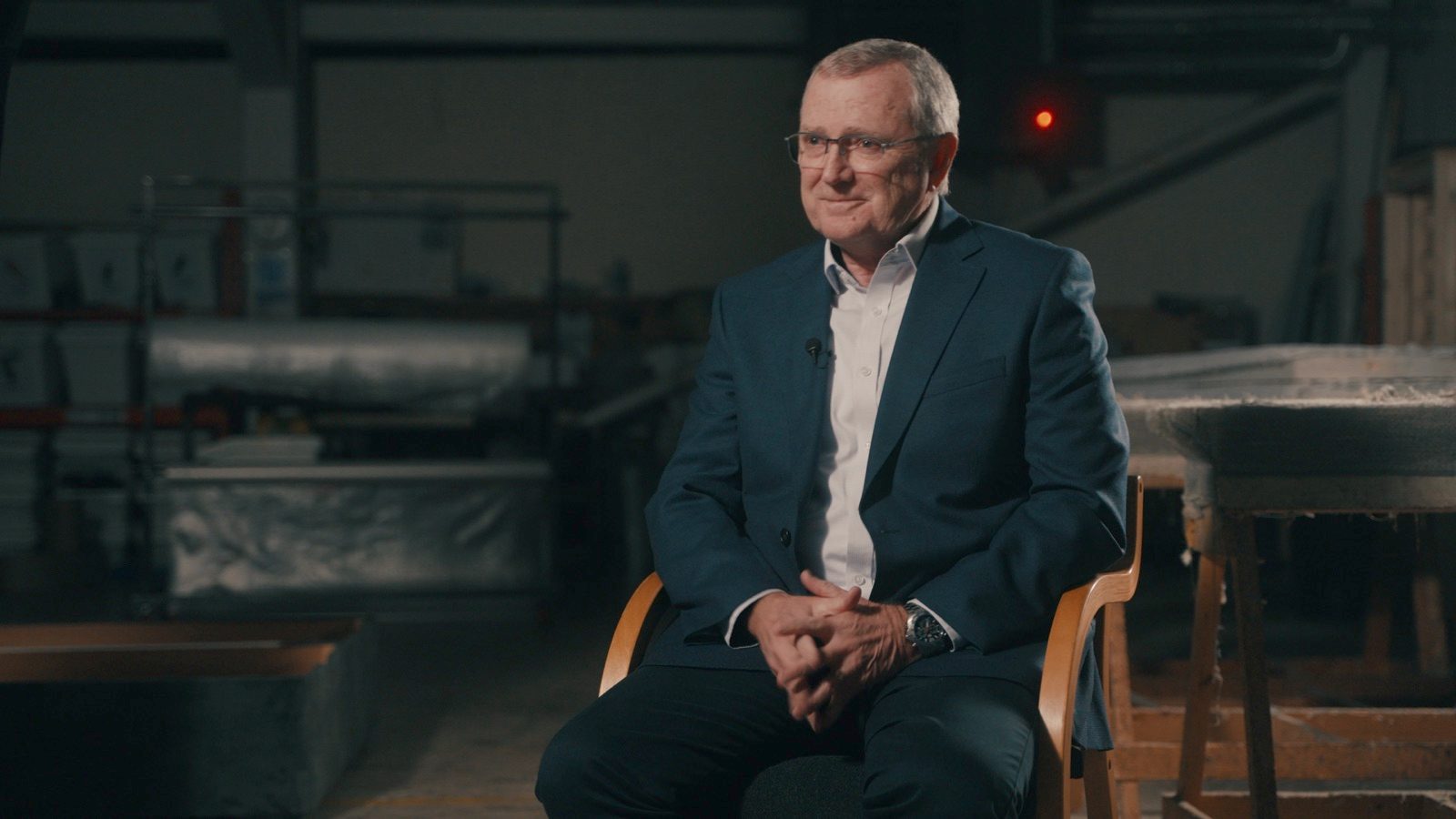 Brent Cooper, founder of Westend Bed Company, in the workshop